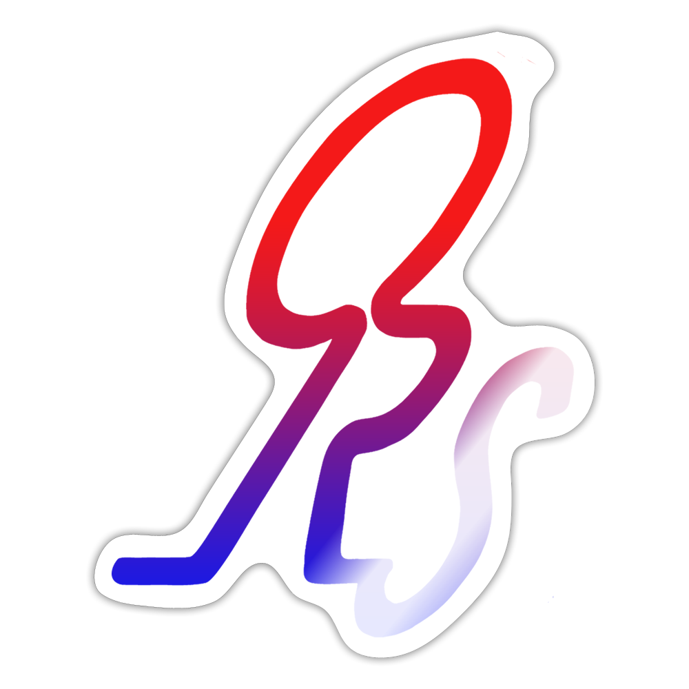 Sticker - white glossy