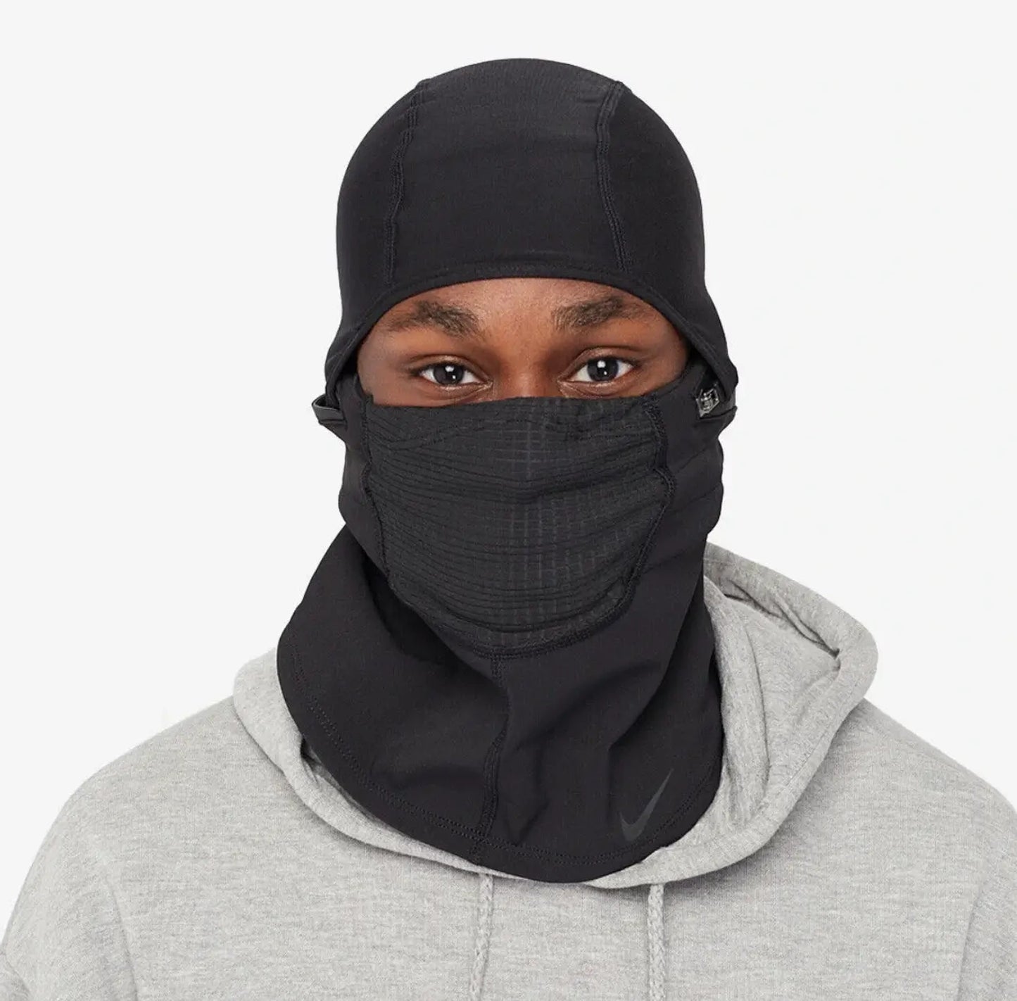 All in one , keeps face protected for cold and elements.