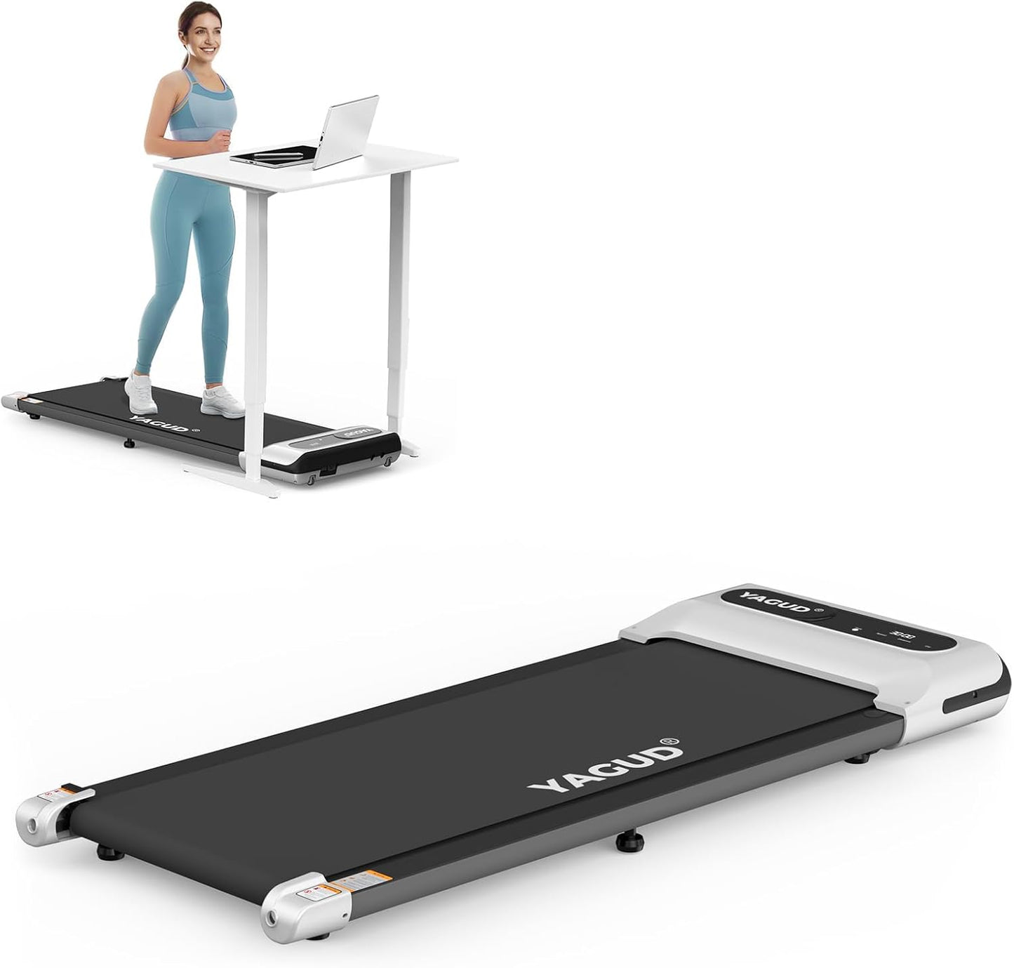 Walking Pad, 2.5 HP Portable with Remote Control and LED Display