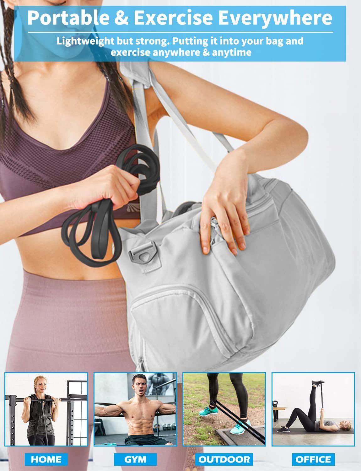 Resistance Bands, Exercise Workout Bands.
