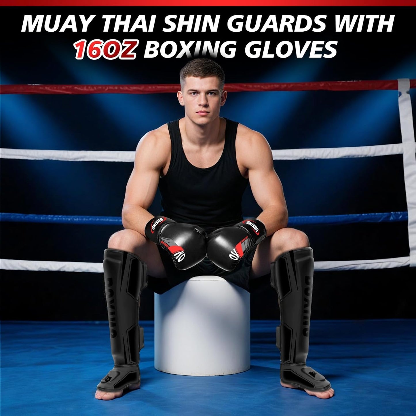 Designed for Muay Thai, kickboxing, boxing, and MMA, this all-in-one kit delivers reliable protection while keeping you mobile and comfortable.