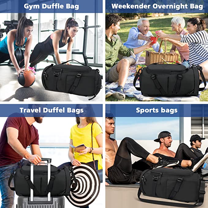 Gym Bag for Women Men, Travel Backpack Carry On Backpack