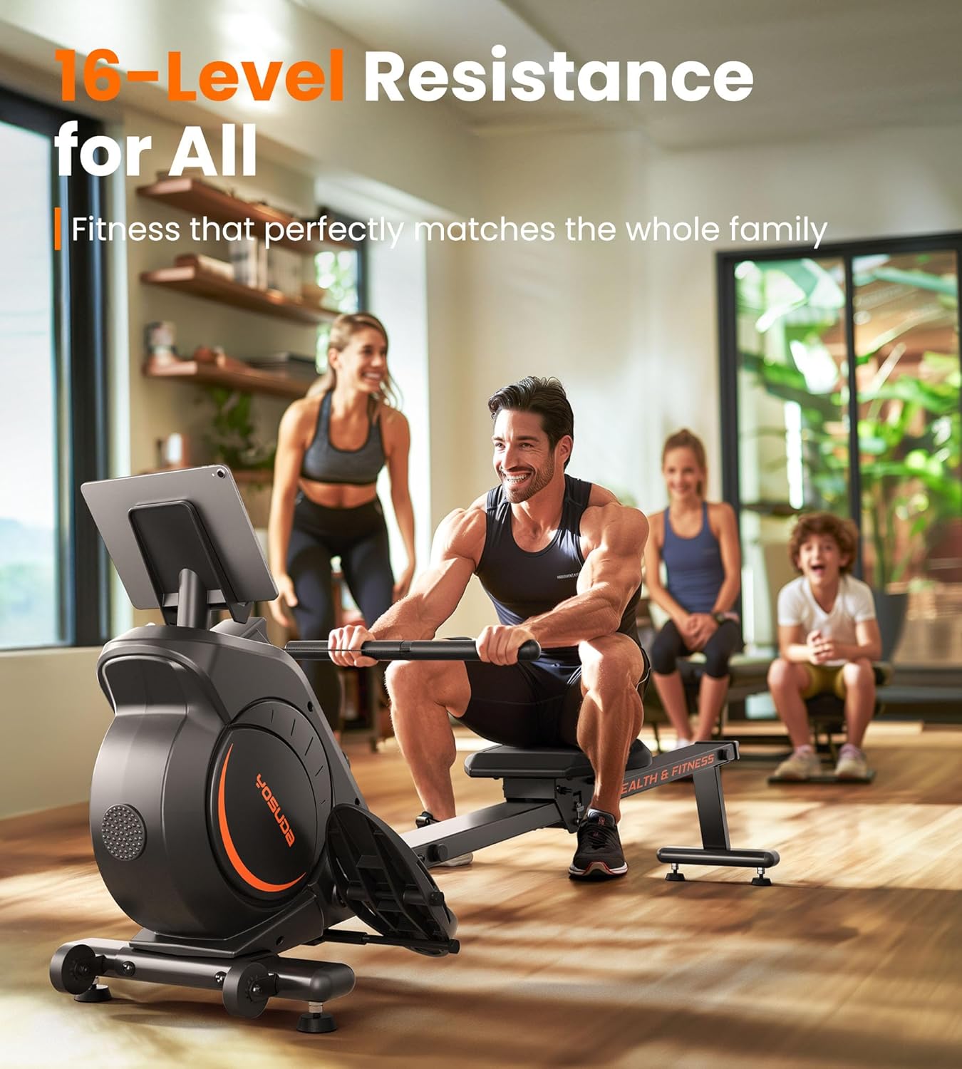 Magnetic Rowing Machine 350 LB Weight Capacity.