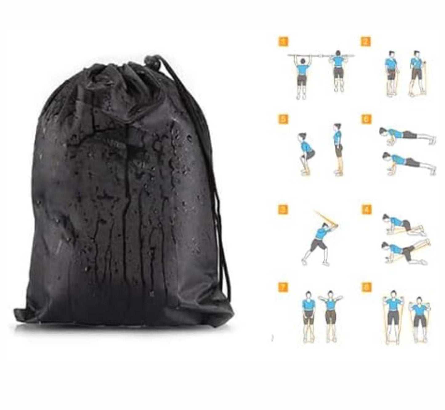 Resistance Bands, Exercise Workout Bands.