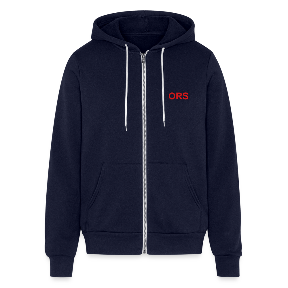 ORS Unisex Full Zip Hoodie - navy