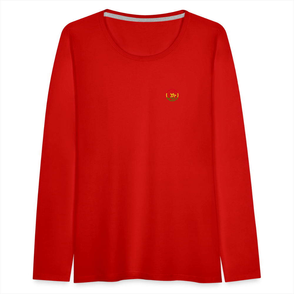 Women's Premium Long Sleeve T-Shirt - red