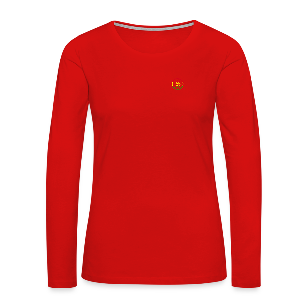 Women's Premium Long Sleeve T-Shirt - red