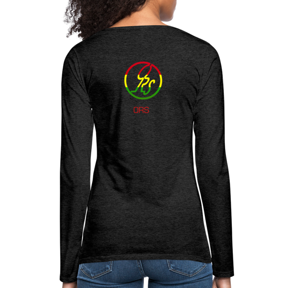 Women's Premium Long Sleeve T-Shirt - charcoal grey