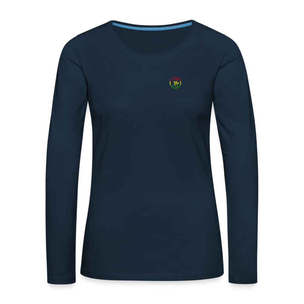 Women's Premium Long Sleeve T-Shirt - deep navy