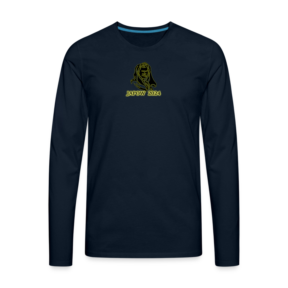 Men's Premium Long Sleeve T-Shirt - deep navy