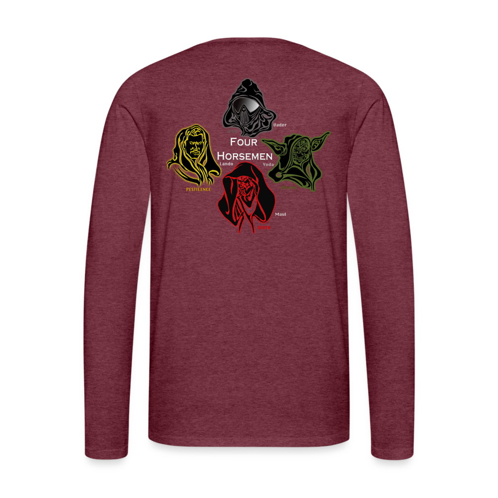 4H Vader Long Sleeve T-Shirt - heather burgundy