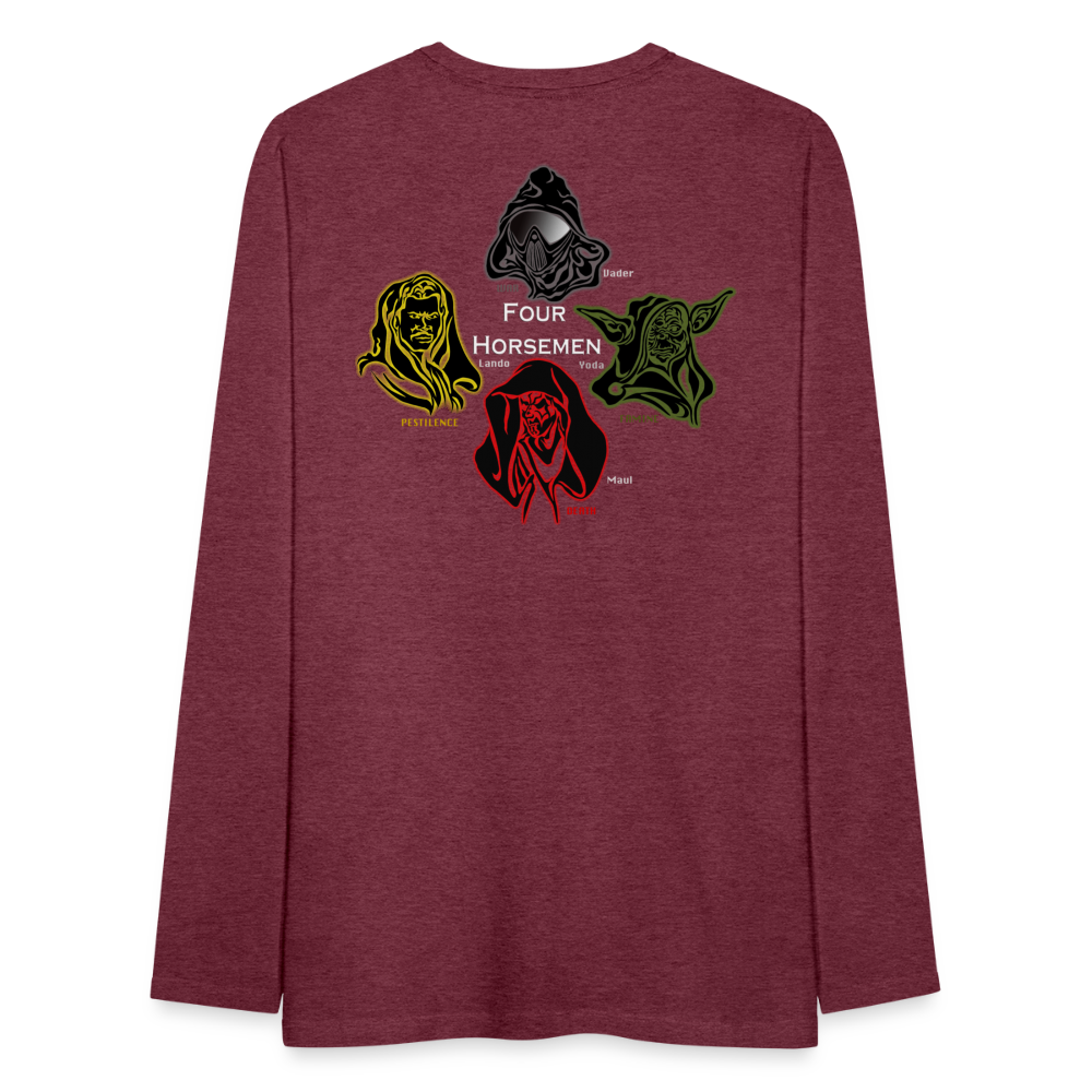 4H Vader Long Sleeve T-Shirt - heather burgundy