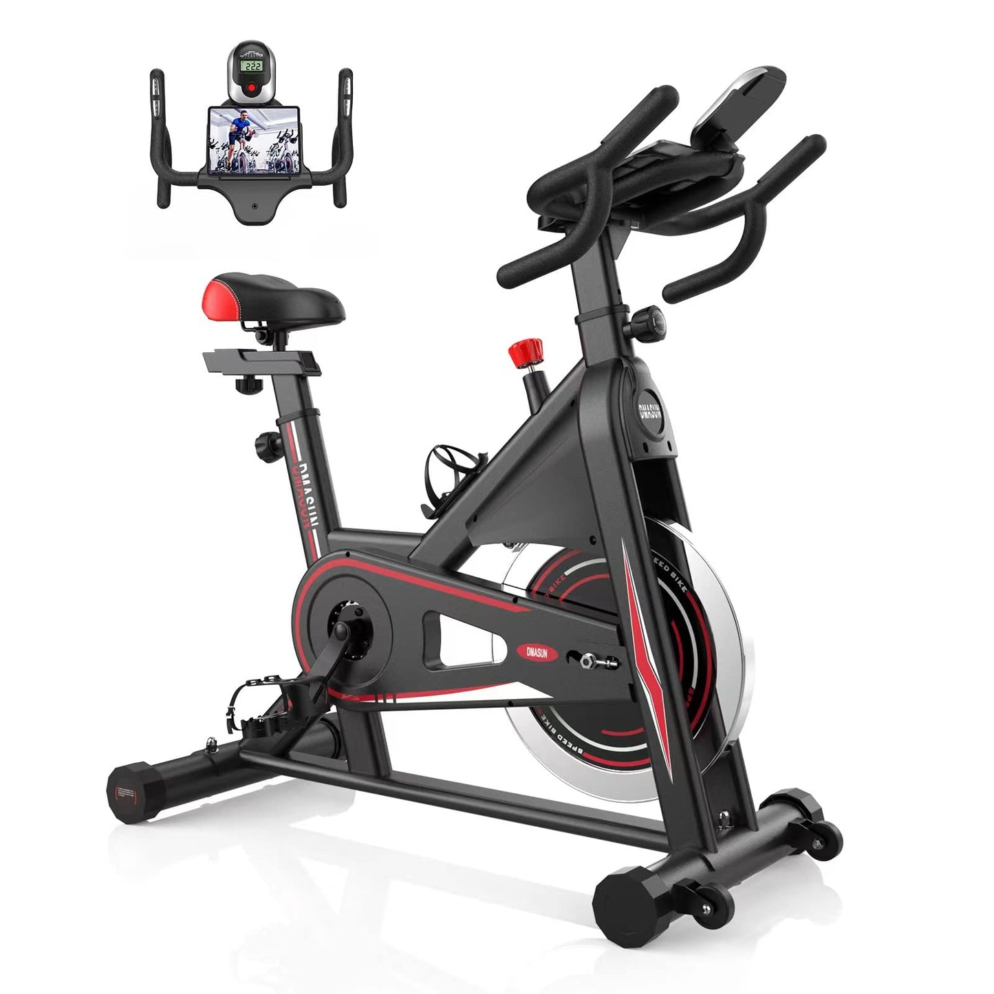 DMASUN Magnetic Resistance Pro Indoor Cycling Bike, 350lbs Capacity I