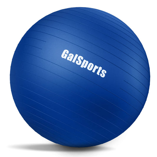 GalSports Yoga Ball, Home Gym Fitness Blue and Black