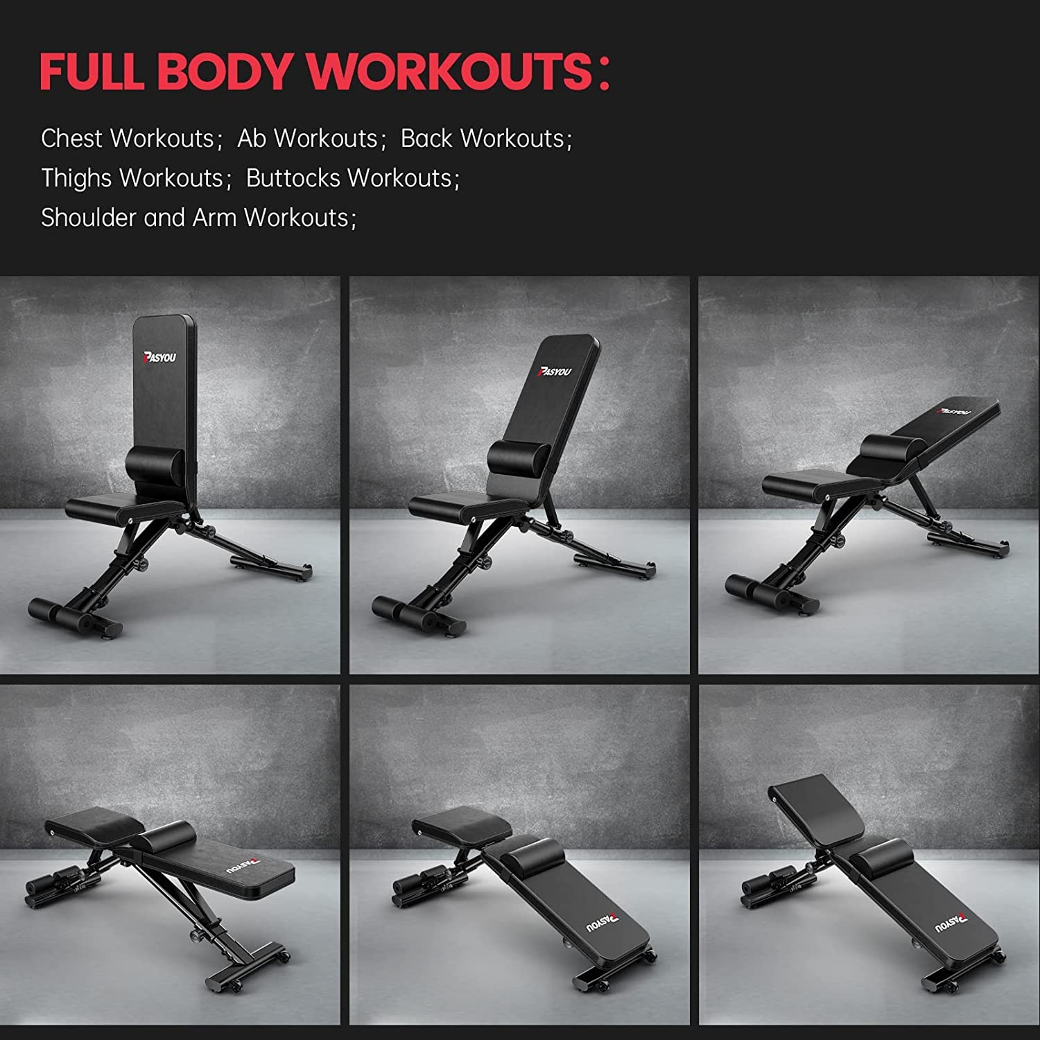 Adjustable Weight Bench - ONE RUN SPORTS LLC