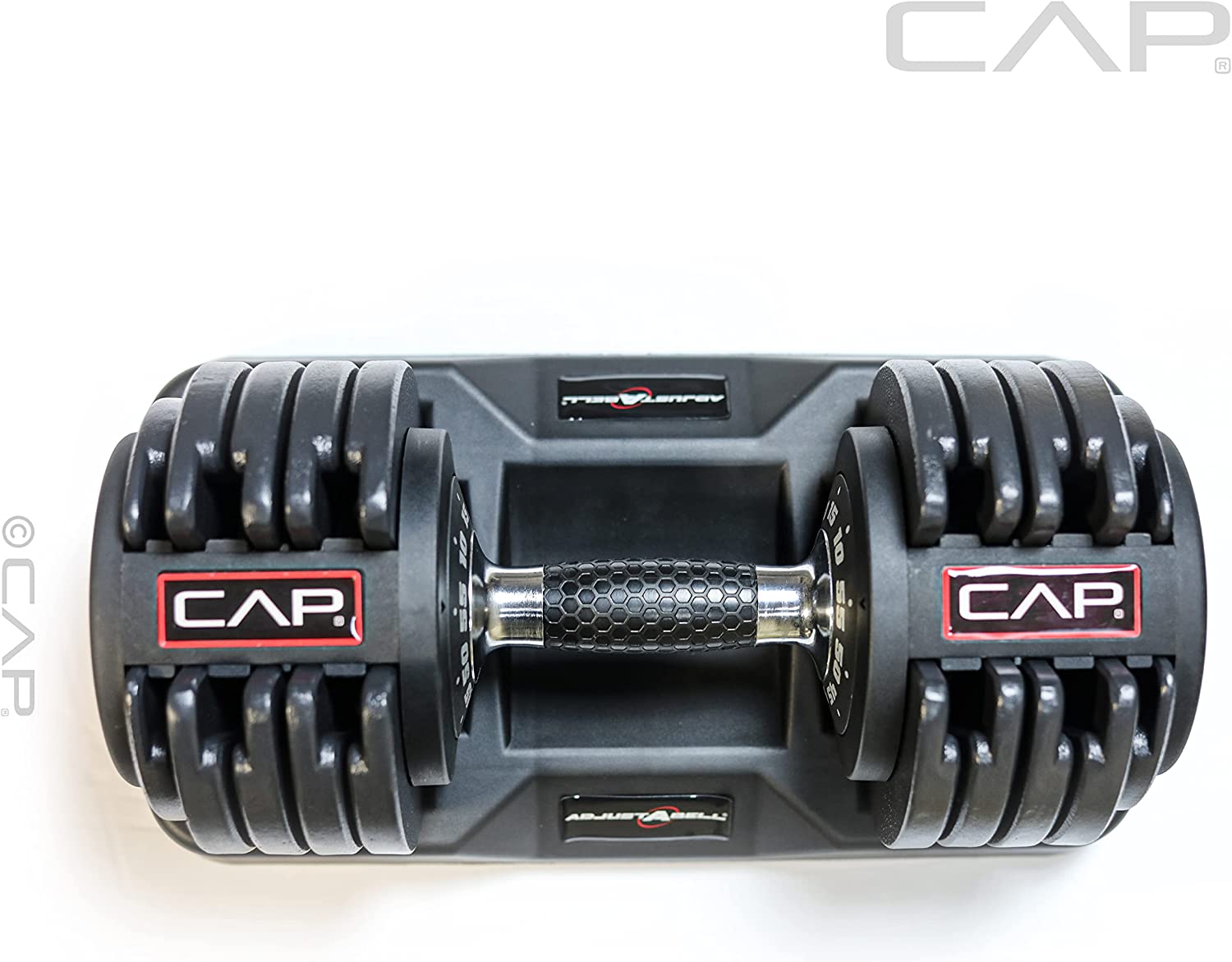 CAP Barbell Adjustable Dumbbell with Contoured Full Rotation Handle