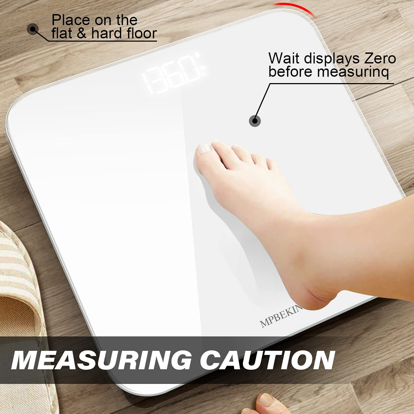 MPBEKING Scale for Body - White
