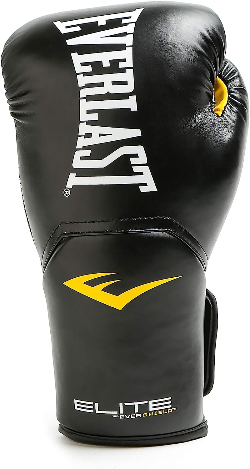 Everlast Elite Pro Style Training Gloves, Black, 14 oz
