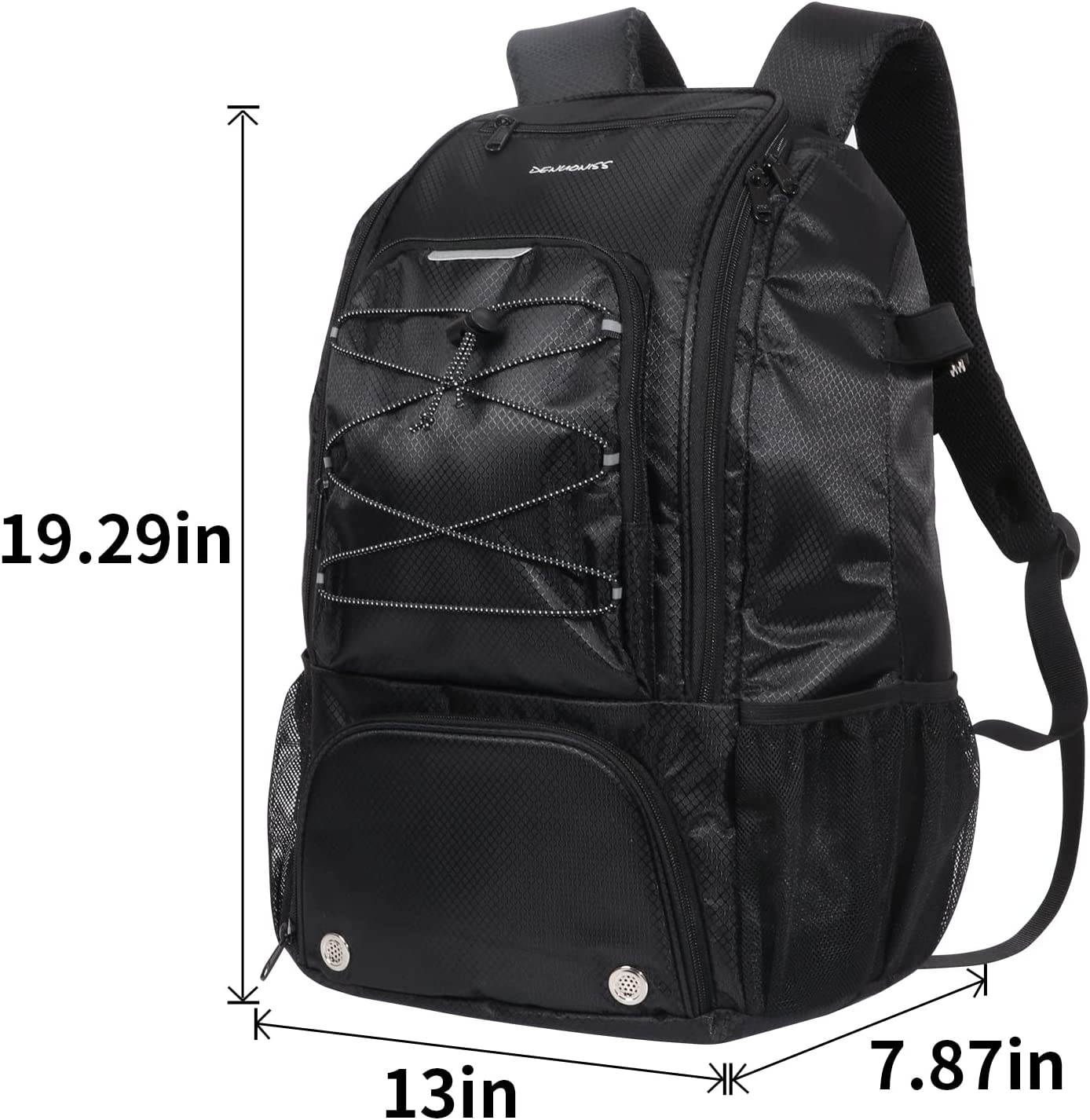 DENUONISS Baseball & Softball Bag, Backpack Bag for Youth, Boys and Adult with Fence Hook