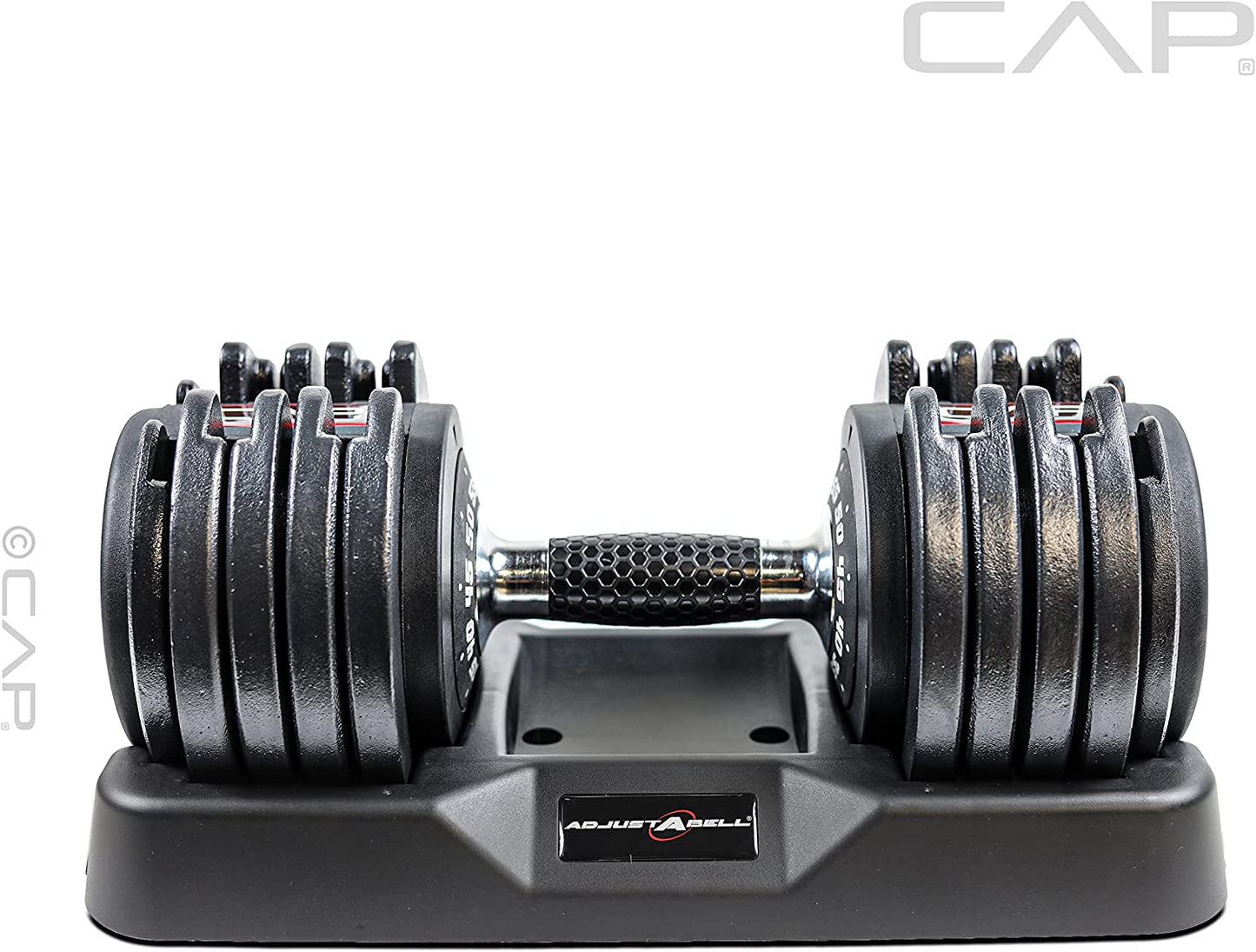 CAP Barbell Adjustable Dumbbell with Contoured Full Rotation Handle