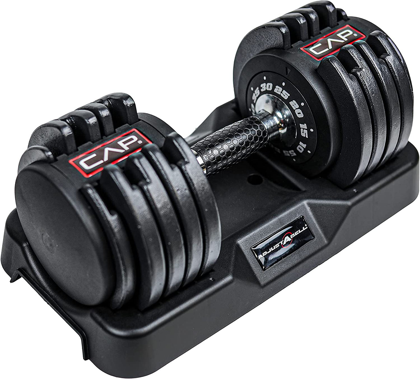 CAP Barbell Adjustable Dumbbell with Contoured Full Rotation Handle