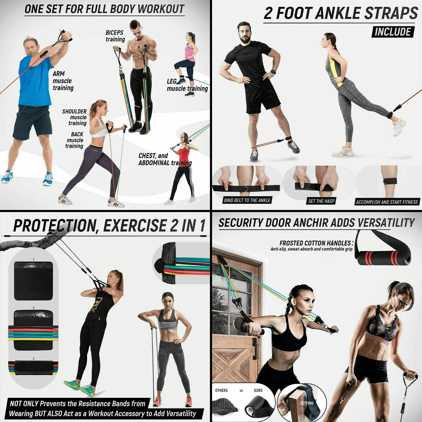 Resistance Band Home Workout Set 13-Pcs
