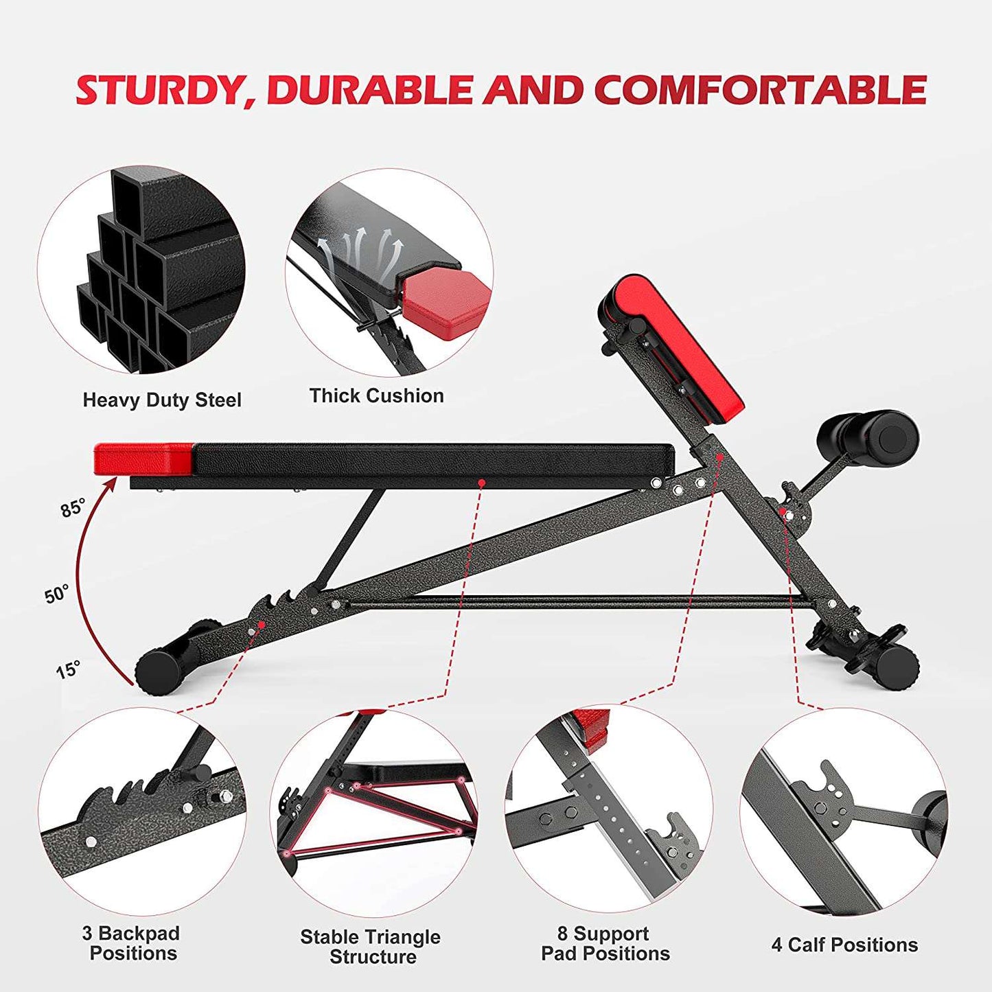 Multi-Functional Adjustable Weight Bench