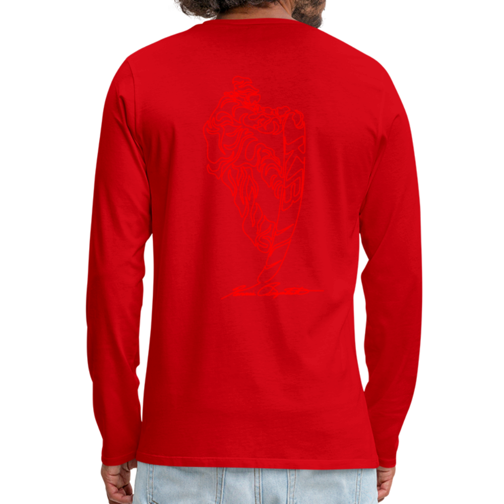 ORS Snowboarder Long Sleeve T-Shirt - red