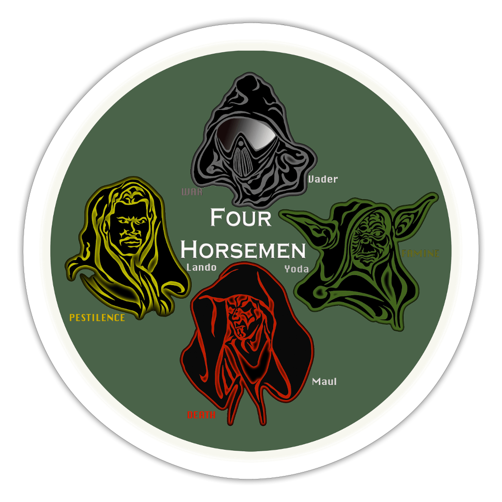 FOUR Horseman Milt Green - white matte