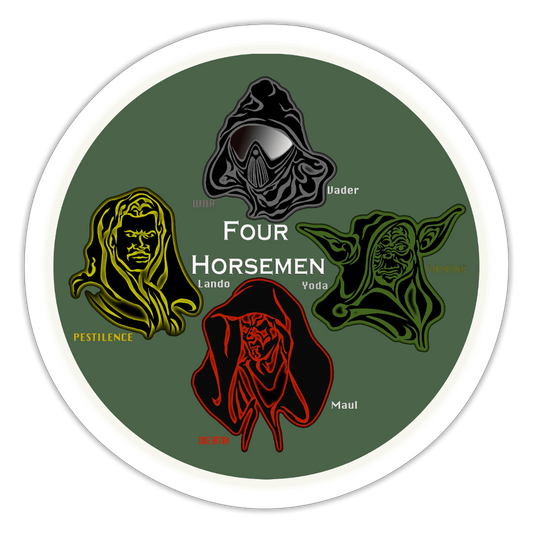 FOUR Horseman Milt Green - white matte