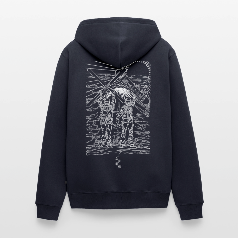 JAPOW 2024 Unisex Organic Zip Hoodie - navy