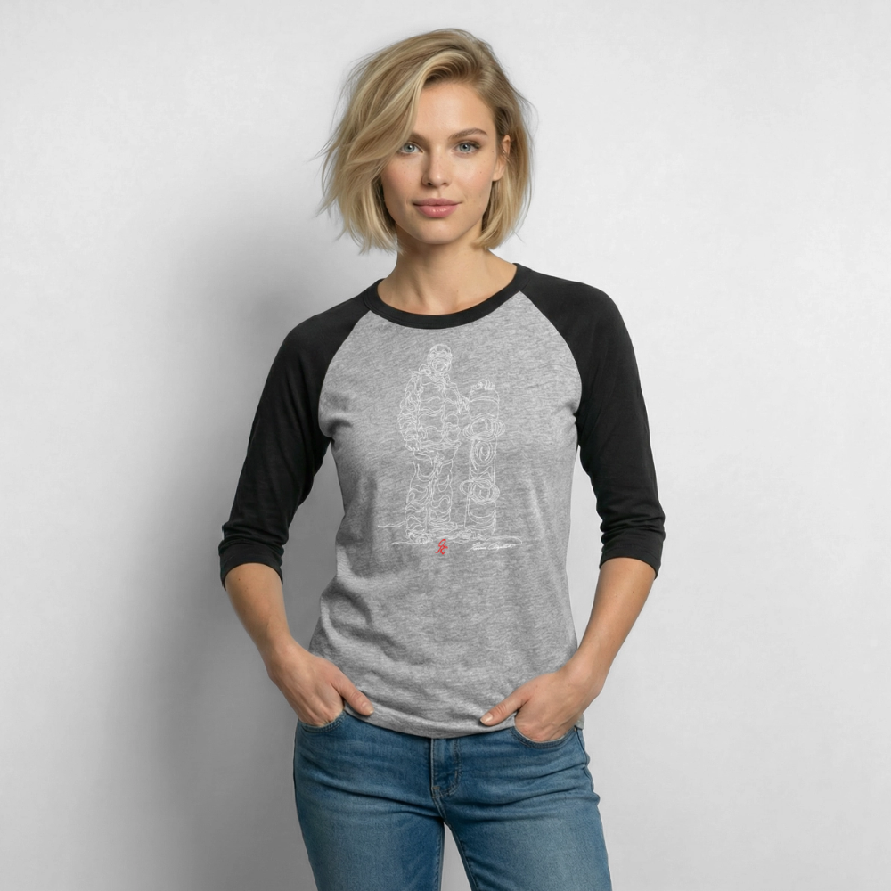 ORS OLOR Baseball T-Shirt - heather gray/black