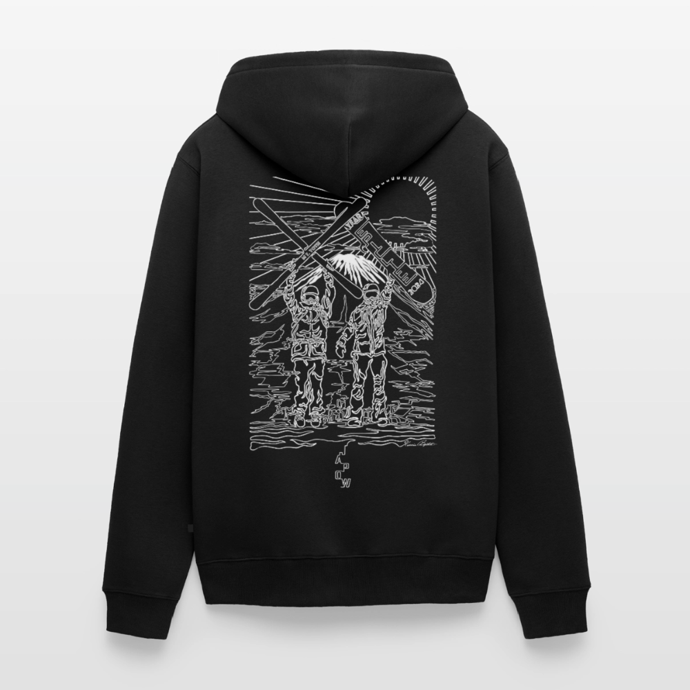 JAPOW 2024 Unisex Organic Zip Hoodie - black