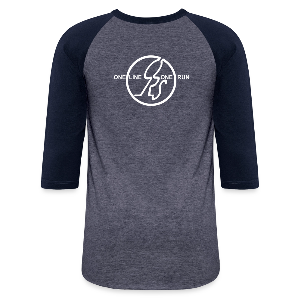 ORS OLOR Baseball T-Shirt - heather blue/navy