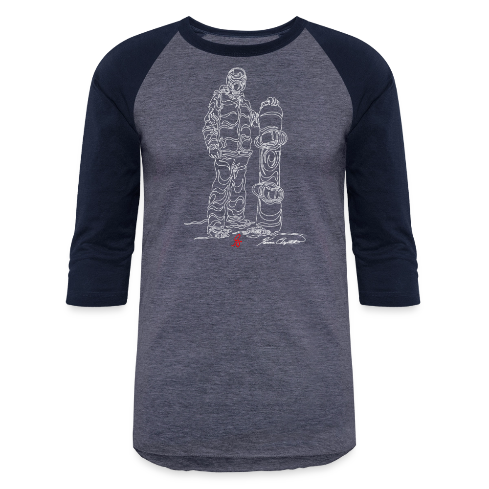 ORS OLOR Baseball T-Shirt - heather blue/navy