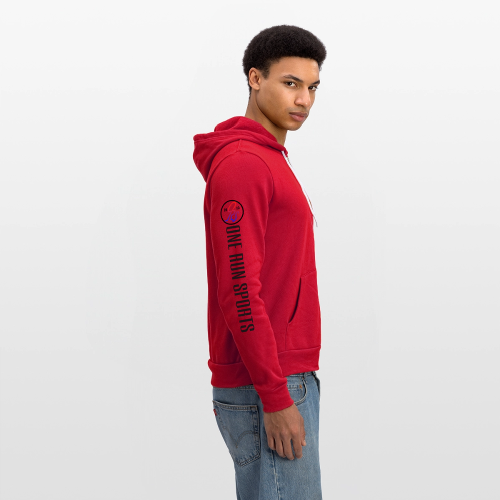 ORS SKI Unisex Full Zip Hoodie - red