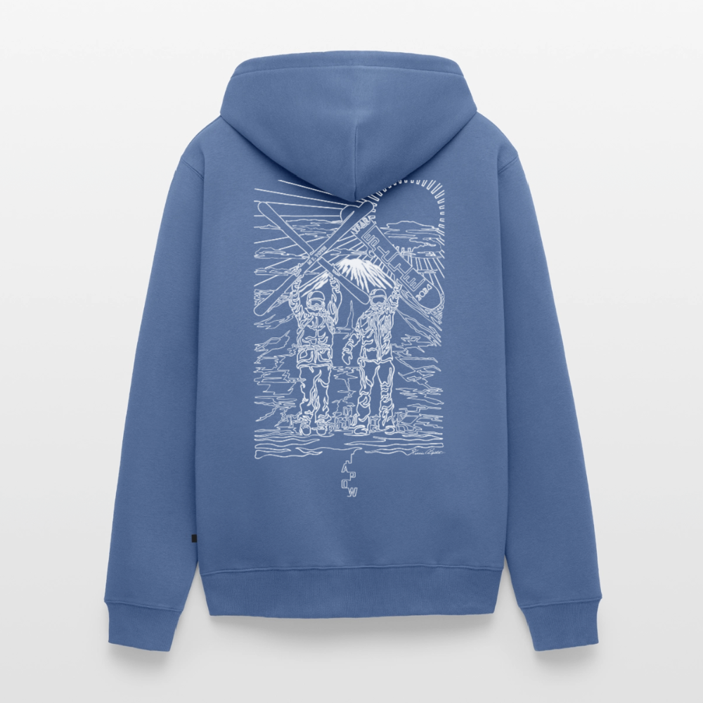 JAPOW 2024 Unisex Organic Zip Hoodie - stone blue 