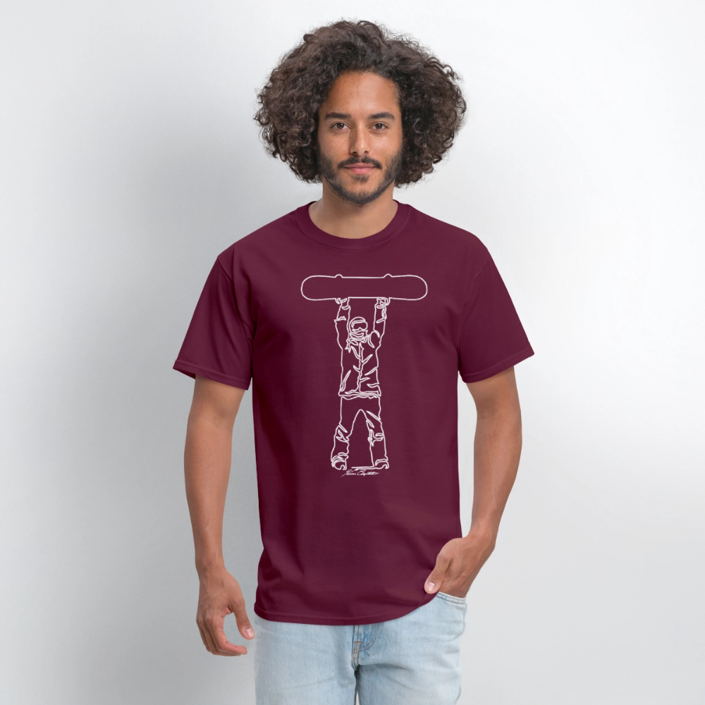ORS BOARDS UP Men's T-Shirt - burgundy