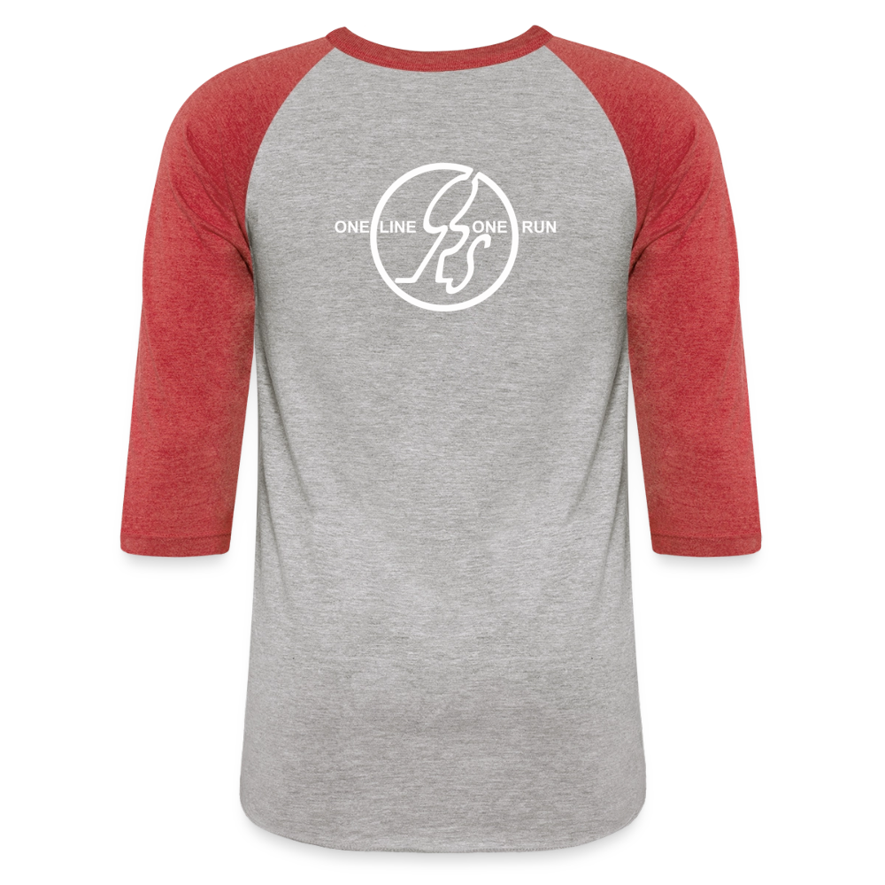 ORS OLOR Baseball T-Shirt - heather gray/red