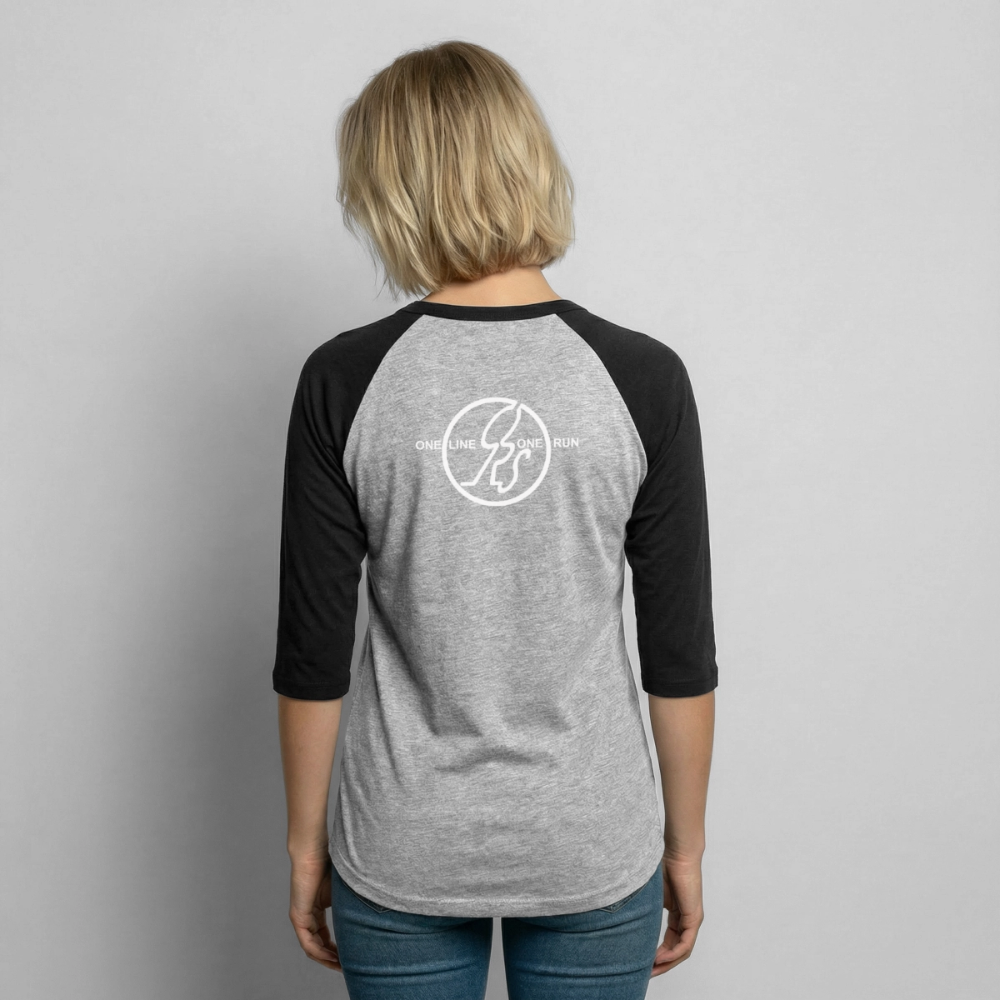 ORS OLOR Baseball T-Shirt - heather gray/black