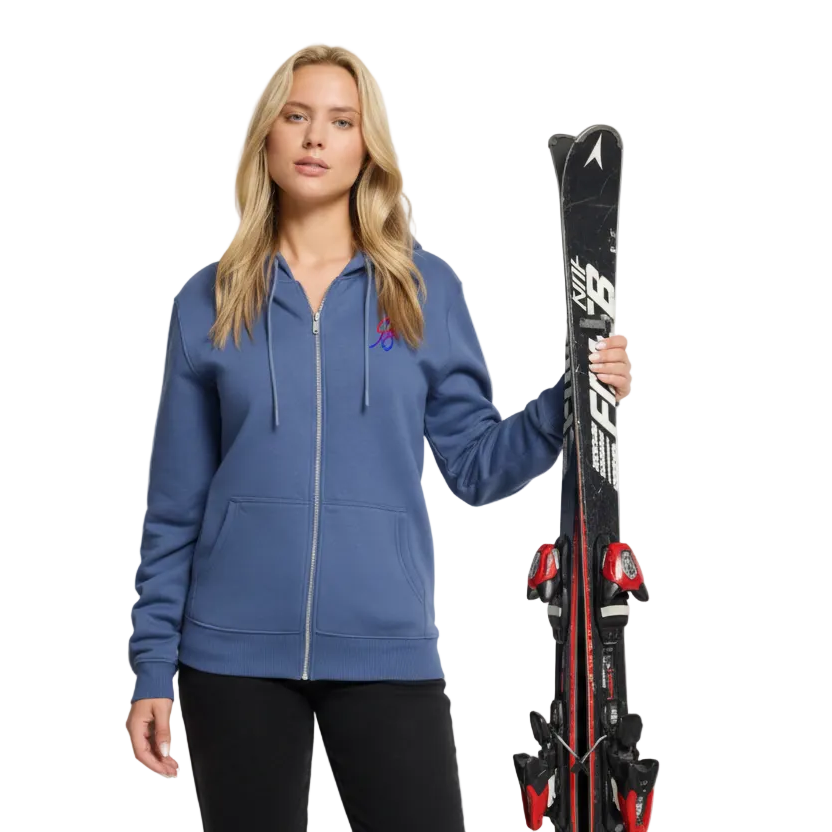 Ski Zip Hoodie 1 - stone blue 