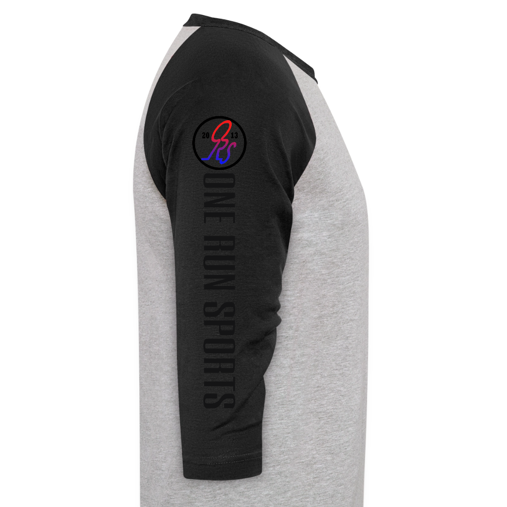 ORS OLOR Baseball T-Shirt - heather gray/black