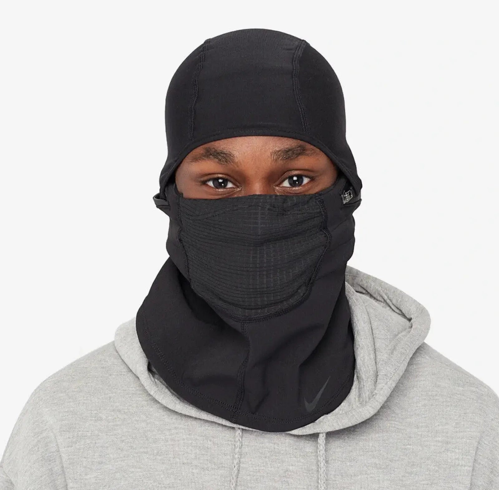 All in one , keeps face protected for cold and elements. 