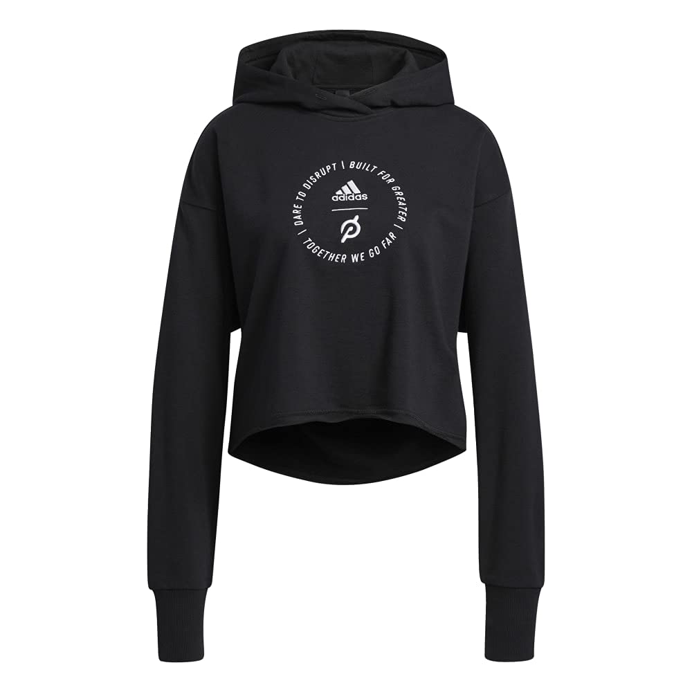 adidas Women's Peloton Crop Hoodie, Black