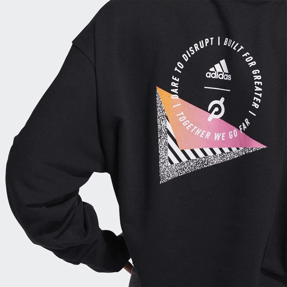 adidas Women's Peloton Crop Hoodie, Black