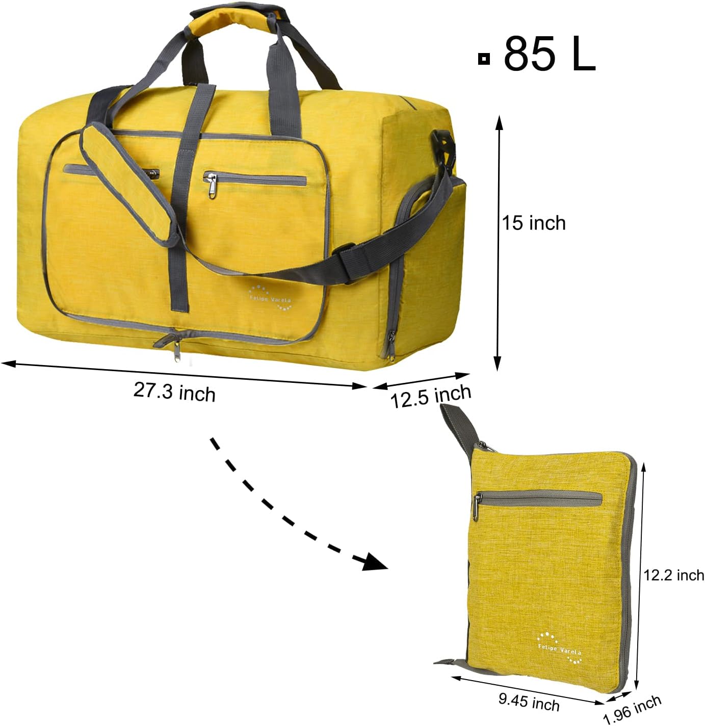 Foldable Travel Bag, Light Weight Carry Luggage Bag