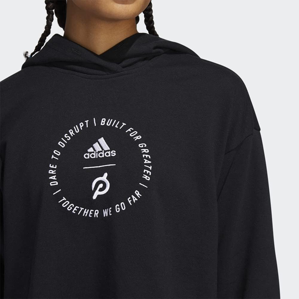 adidas Women's Peloton Crop Hoodie, Black