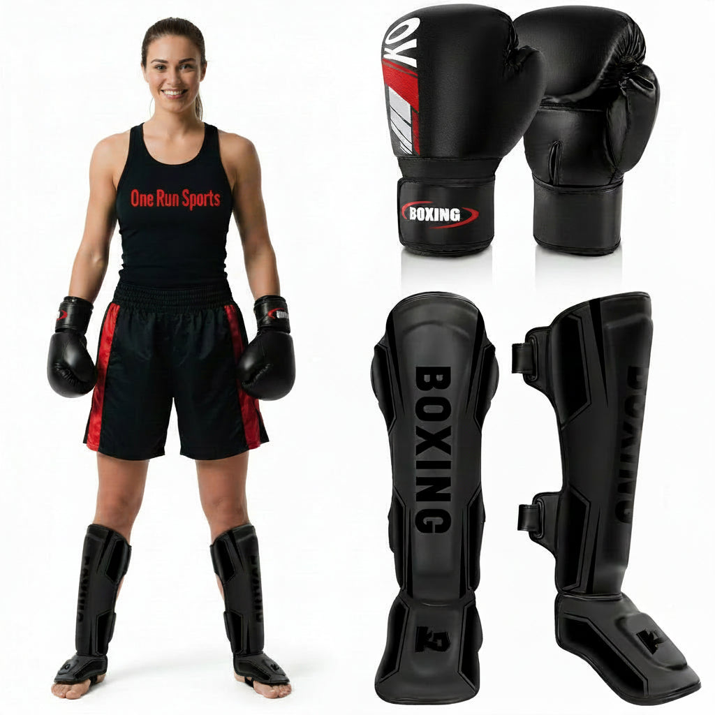 Medium Designed for Muay Thai, kickboxing, boxing, and MMA, this all-in-one kit delivers reliable protection while keeping you mobile and comfortable.