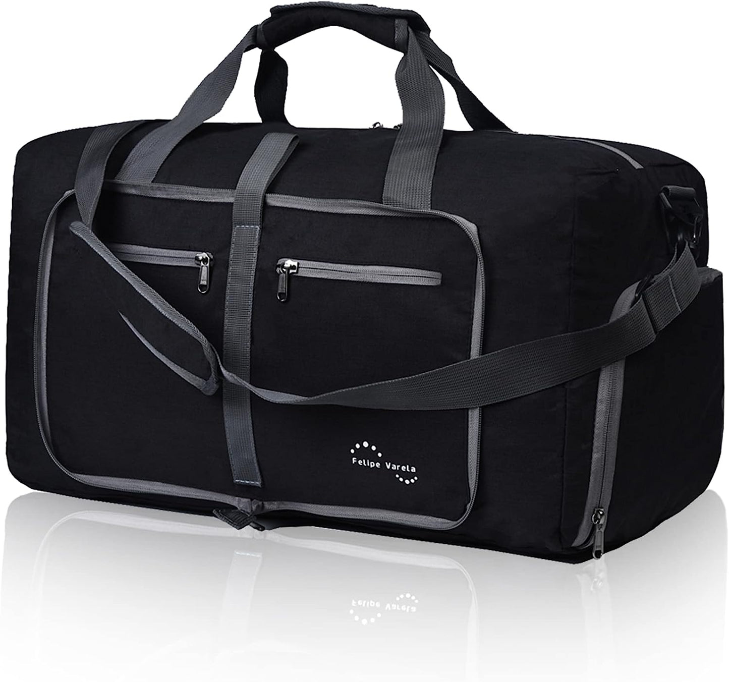 Felipe Varela 40L, 65L, 85L Duffle Bag with Shoes Compartment and Adjustable Strap, Foldable Travel Duffel Bags