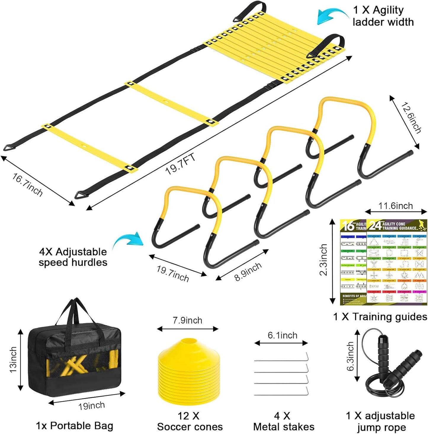 Agility Speed Training Equipment Set